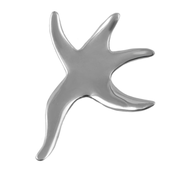 Large Nautical Sterling Starfish Pendant Necklace