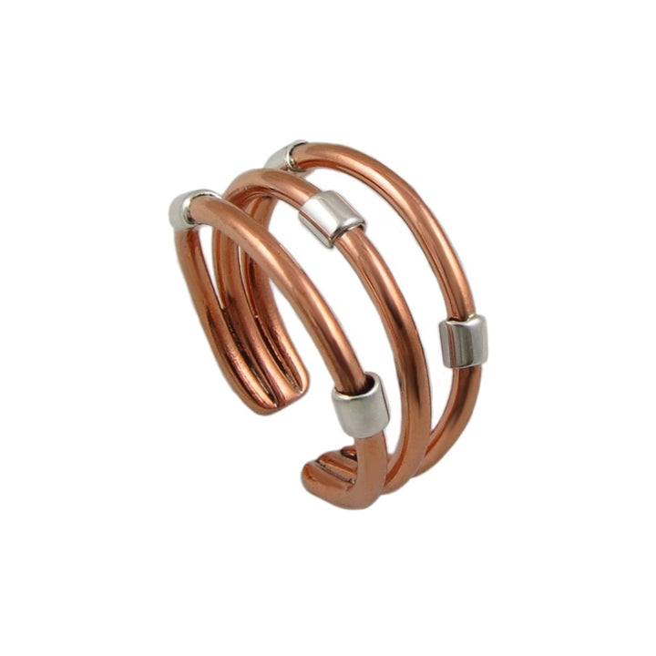 Mixed Metal Copper Ring Adjustable