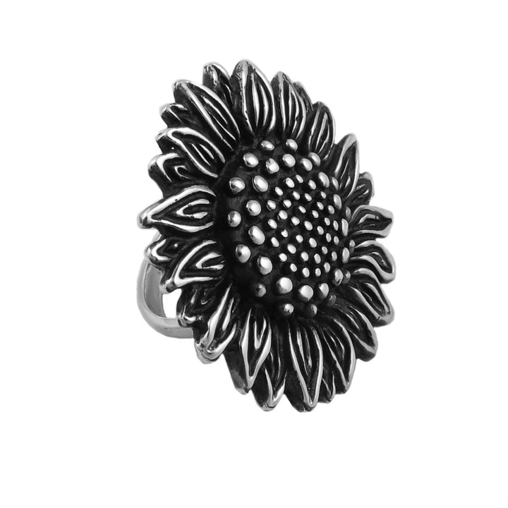 Sterling Silver Sunflower Ring