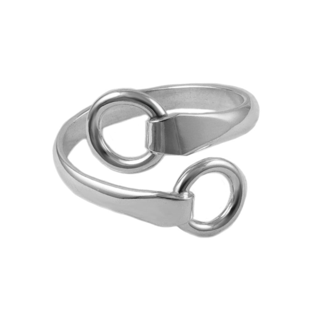 Horsebit Snaffle 925 Sterling Silver Ring