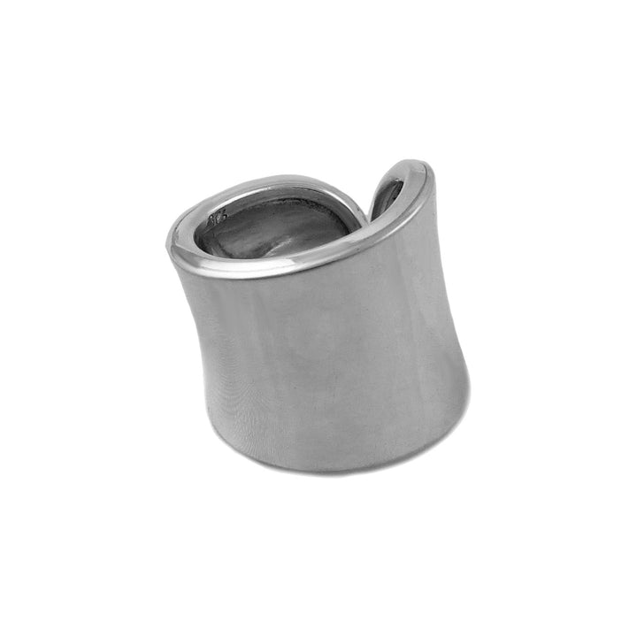 Wide Hallmarked 925 Sterling Silver Split Shank Wrap Ring