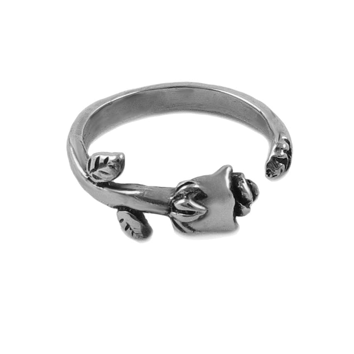 Rose 925 Silver Flower Ring in a Gift Box