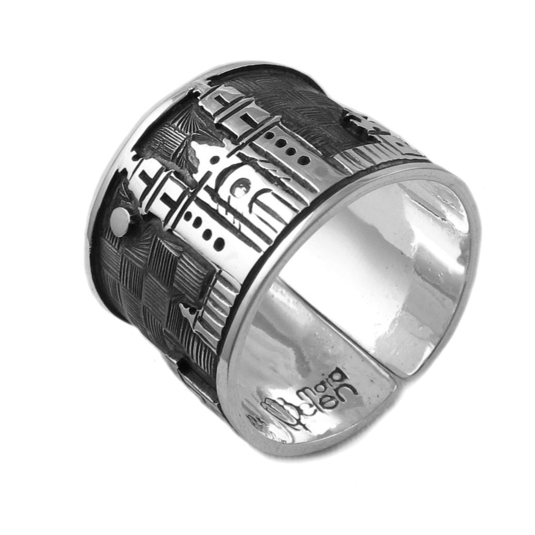 Maria Belen Sterling Silver Taxco Santa Prisca Church Ring Gift