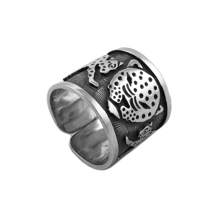 Maria Belen 925 Sterling Silver Jaguar Animal Ring