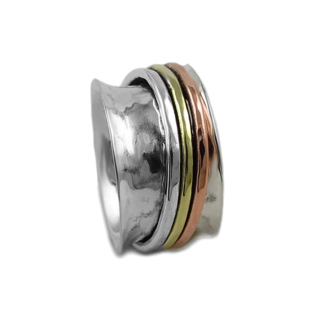 Wide Spinning Ring 925 Sterling Silver in a Gift Box