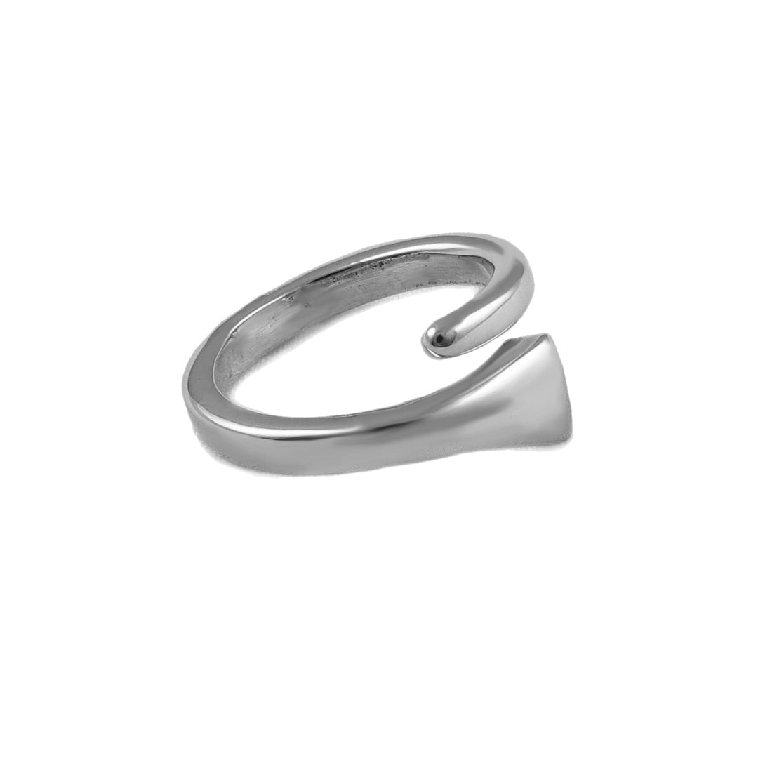 Equestrian Horse Farrier's Nail Sterling Silver Wrap Ring
