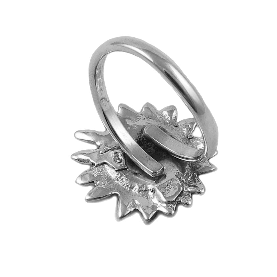 Flower Sterling Silver Sunflower Ring