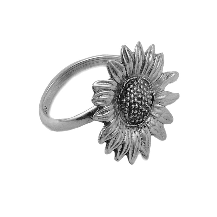 Flower Sterling Silver Sunflower Ring