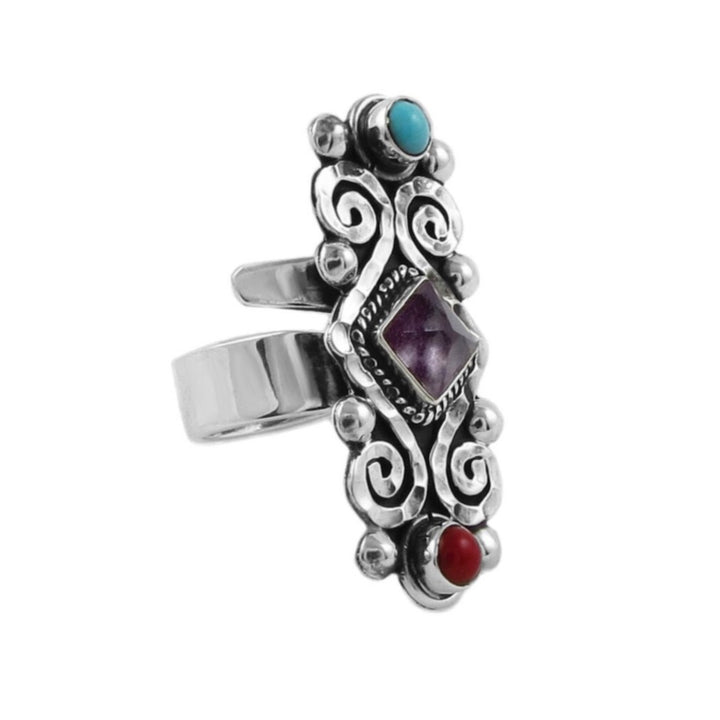 Mexican Artisan Sterling Silver Scrollwork Ring