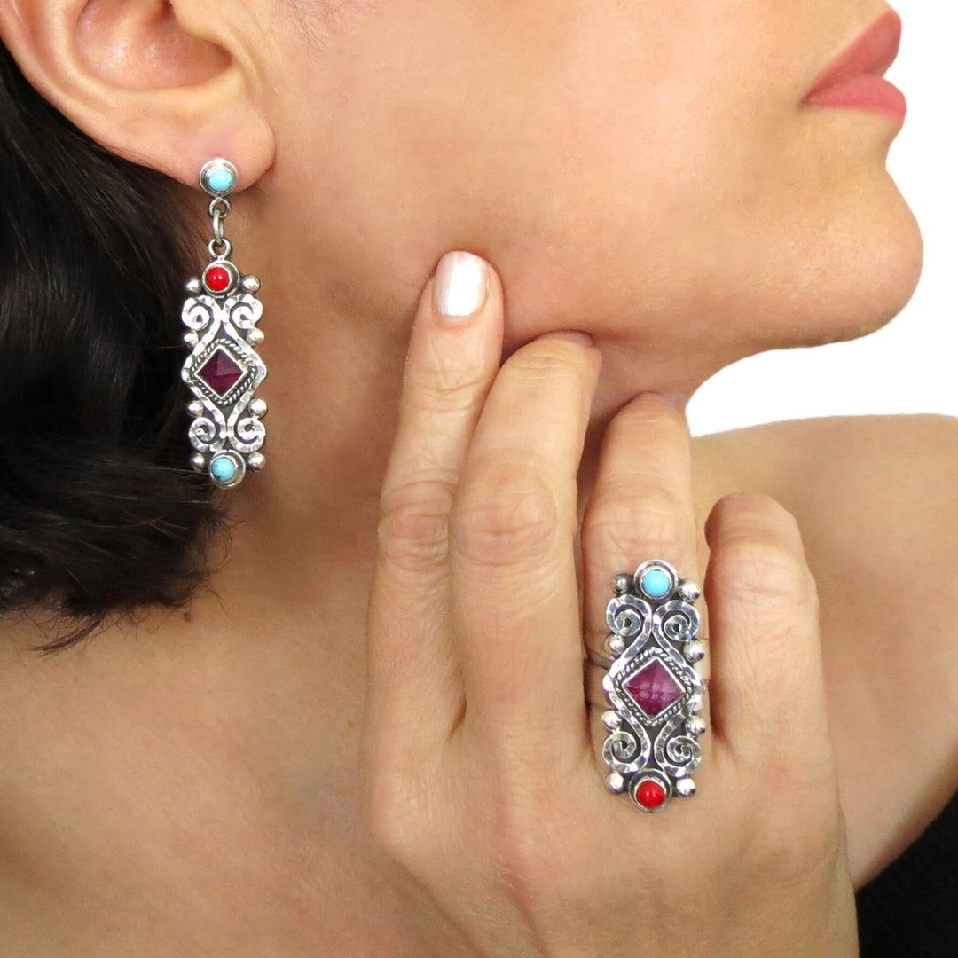 Mexican Artisan Sterling Silver Scrollwork Ring
