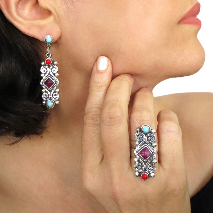 Mexican Artisan Sterling Silver Scrollwork Ring