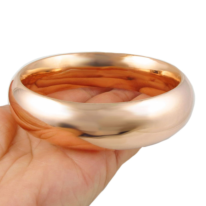 Polished Ladies Chunky Copper Bangle