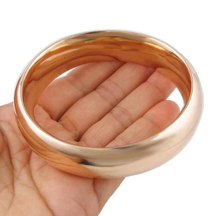 Polished Ladies Chunky Copper Bangle
