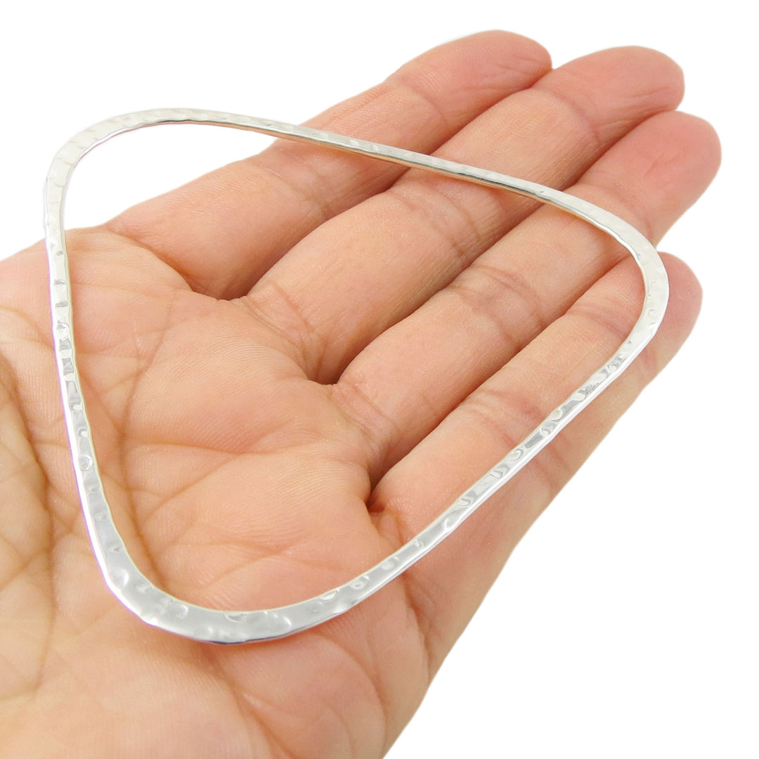 Modern Triangle 925 Sterling Silver Bangle