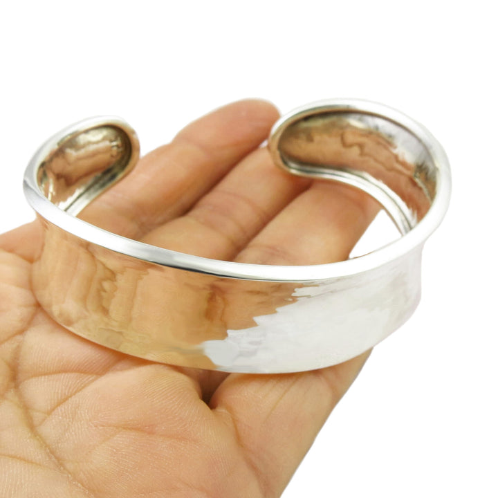 Shaped Sterling Silver Bracelet Cuff