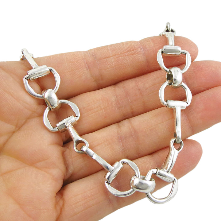 Sterling Silver Horse Snaffle Bracelet