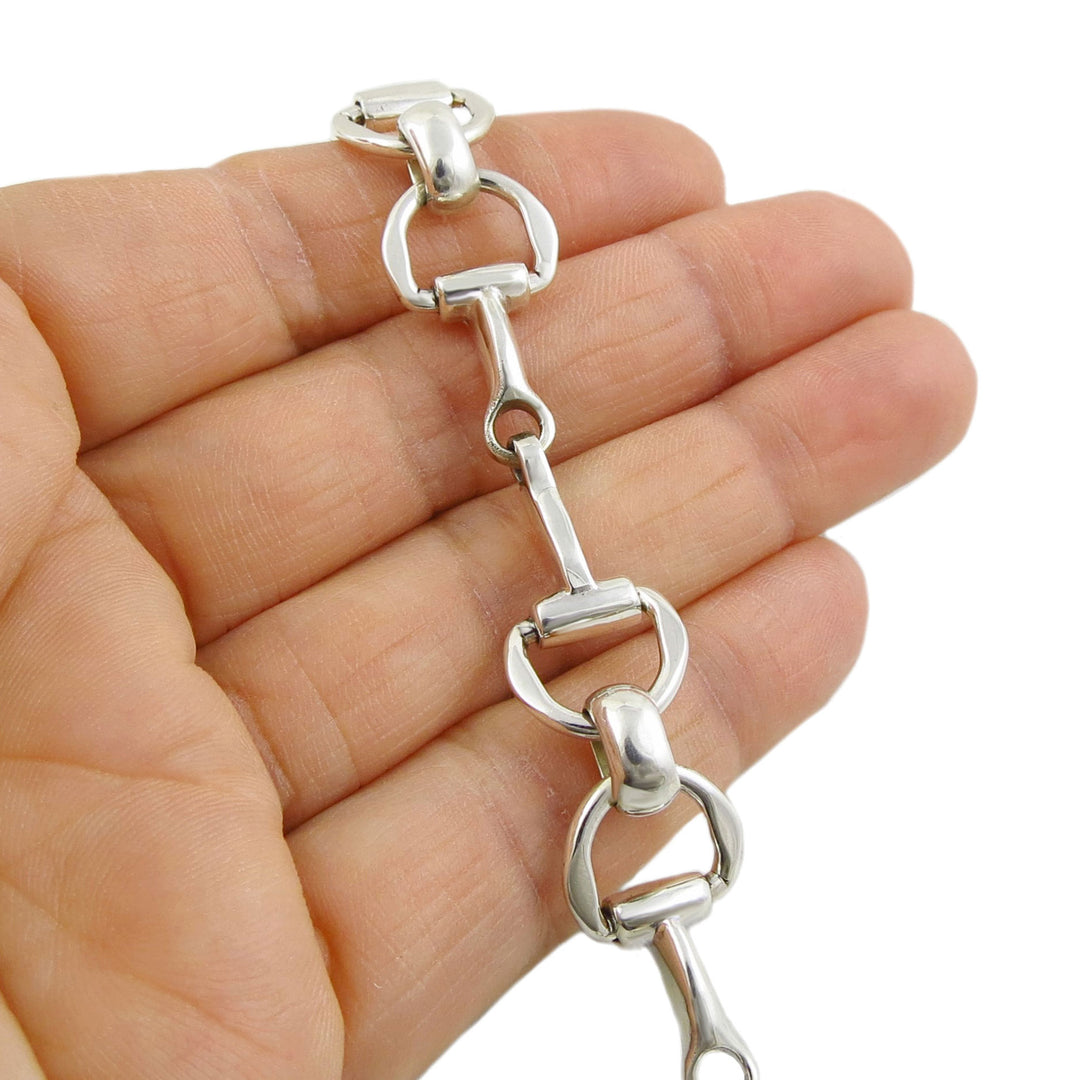 Sterling Silver Horse Snaffle Bracelet