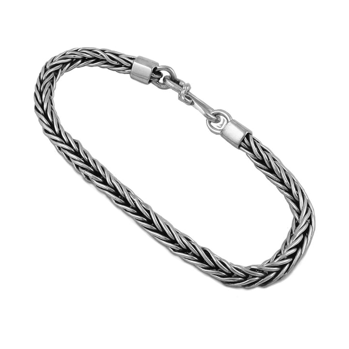 Sterling Silver Wheat Chain Bracelet