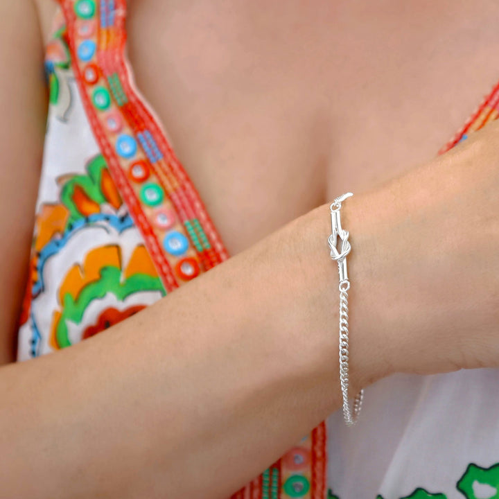Silver Bracelet for Women Infinity Knot