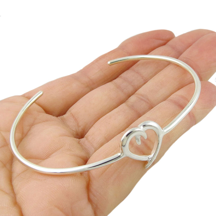 Classic Loving Heart 925 Silver Bracelet