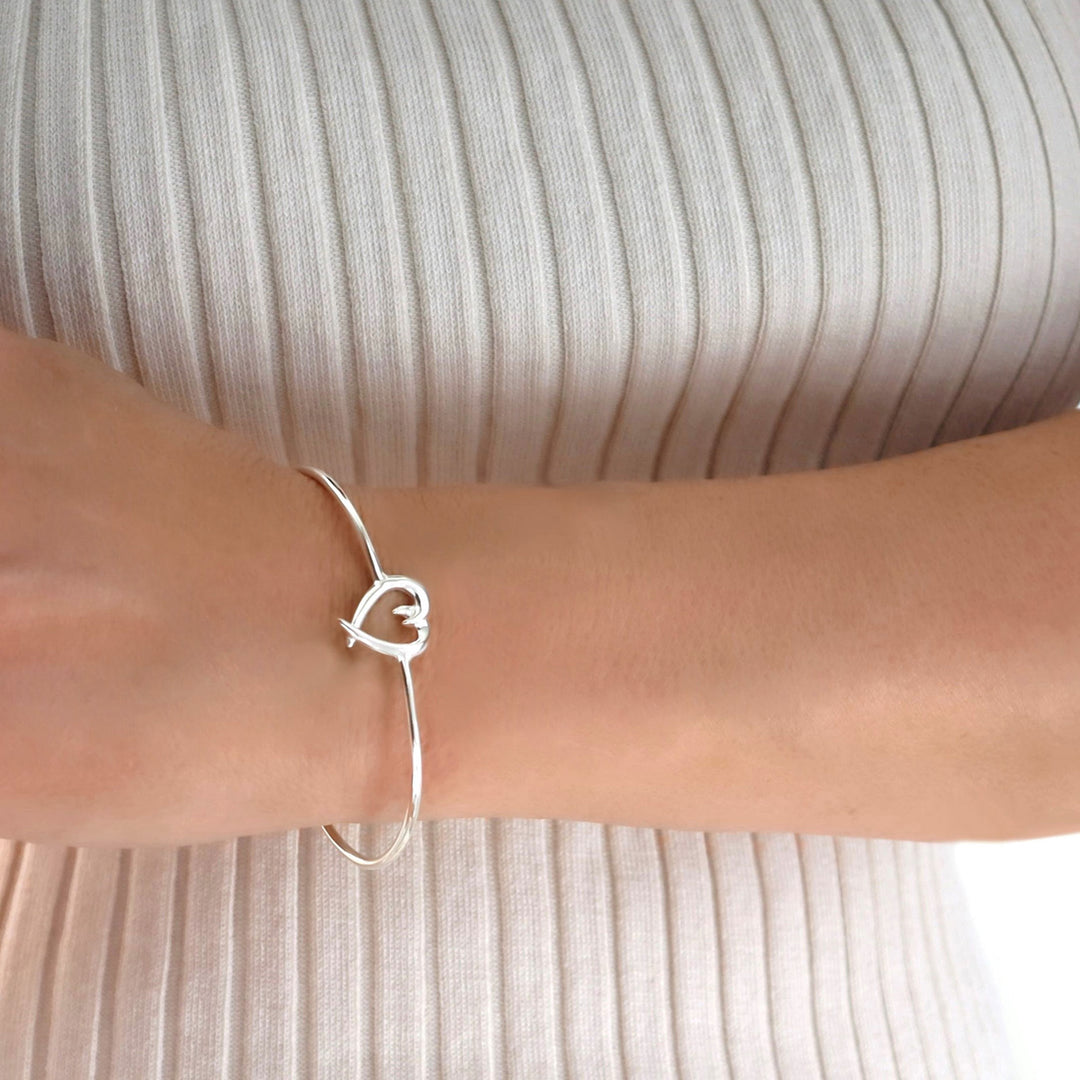 Classic Loving Heart 925 Silver Bracelet