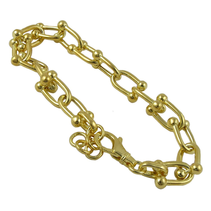 Gauge Link Bracelet in 14ct Gold Vermeil Sterling Silver