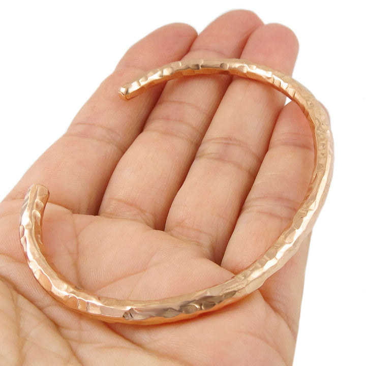 Ladies Copper Hand Hammered Bracelet Cuff