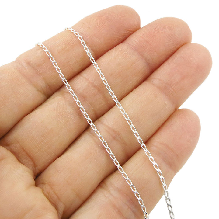 925 Silver Curb Chain Necklace