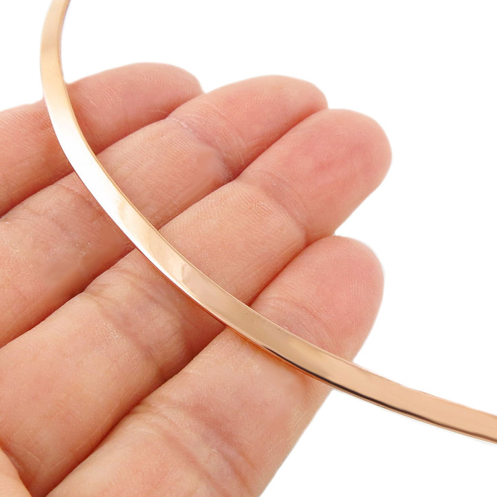 Ladies Polished Copper Choker Necklace