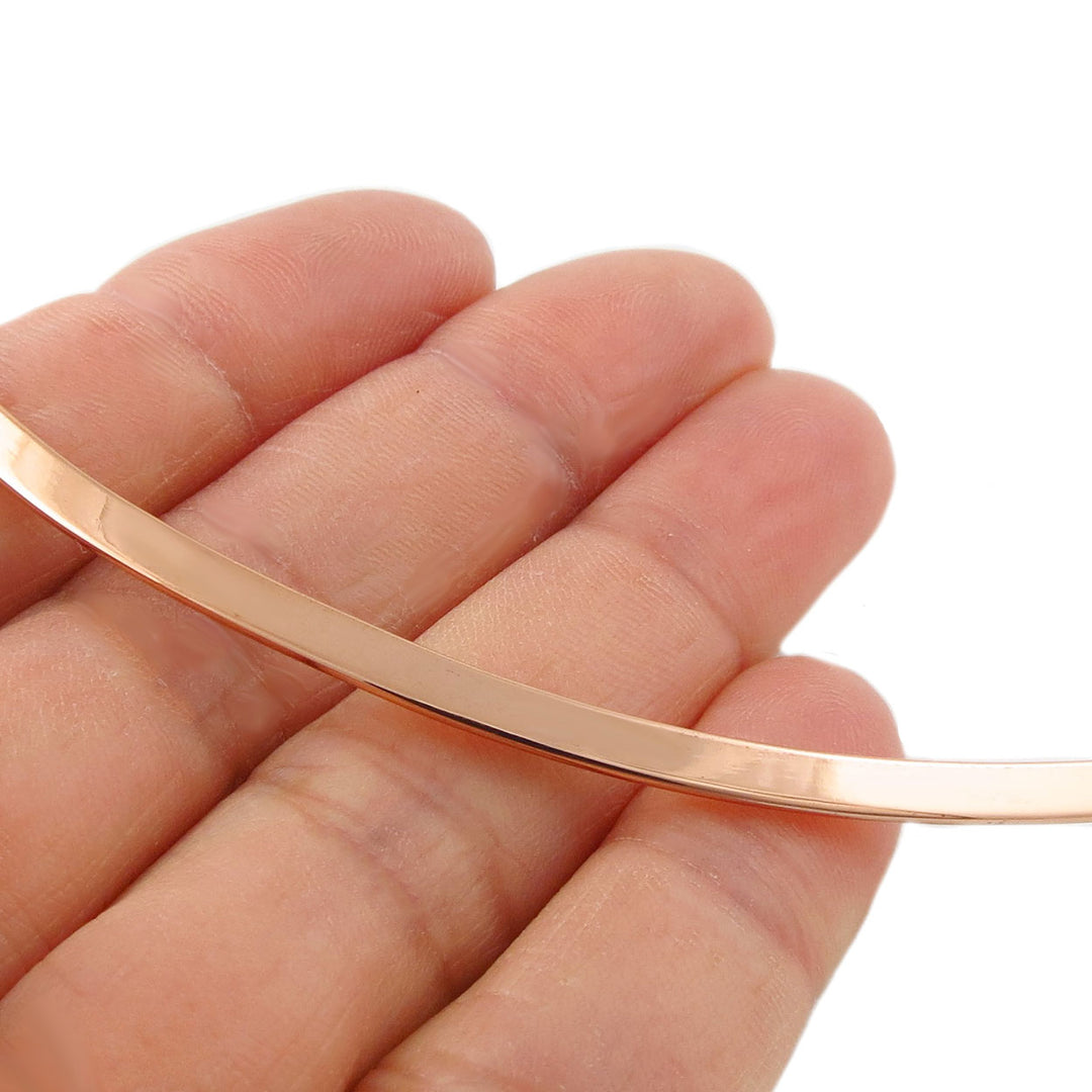 Ladies Polished Copper Choker Necklace