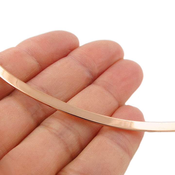 Ladies Polished Copper Choker Necklace