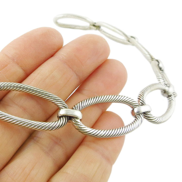 Sterling Silver Rigid Chain Link Choker