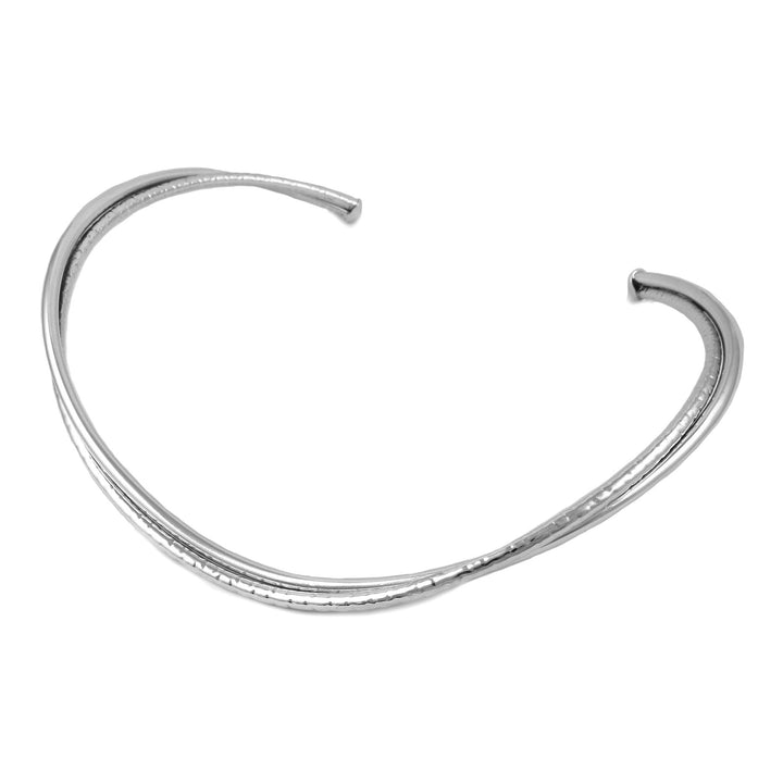 Sterling Silver Double Choker Necklace