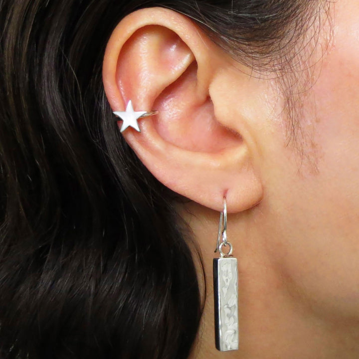 Celestial Star 925 Silver Ear Cuff Earrings