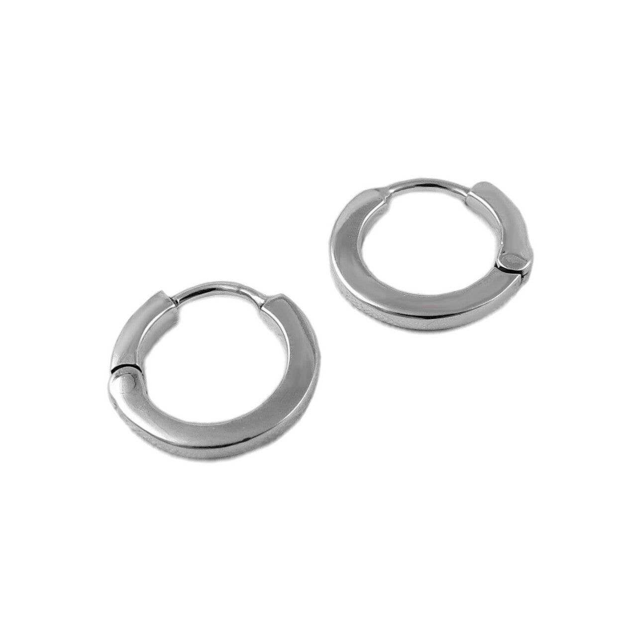 Small 925 Silver Hinged Hoop Earrings
