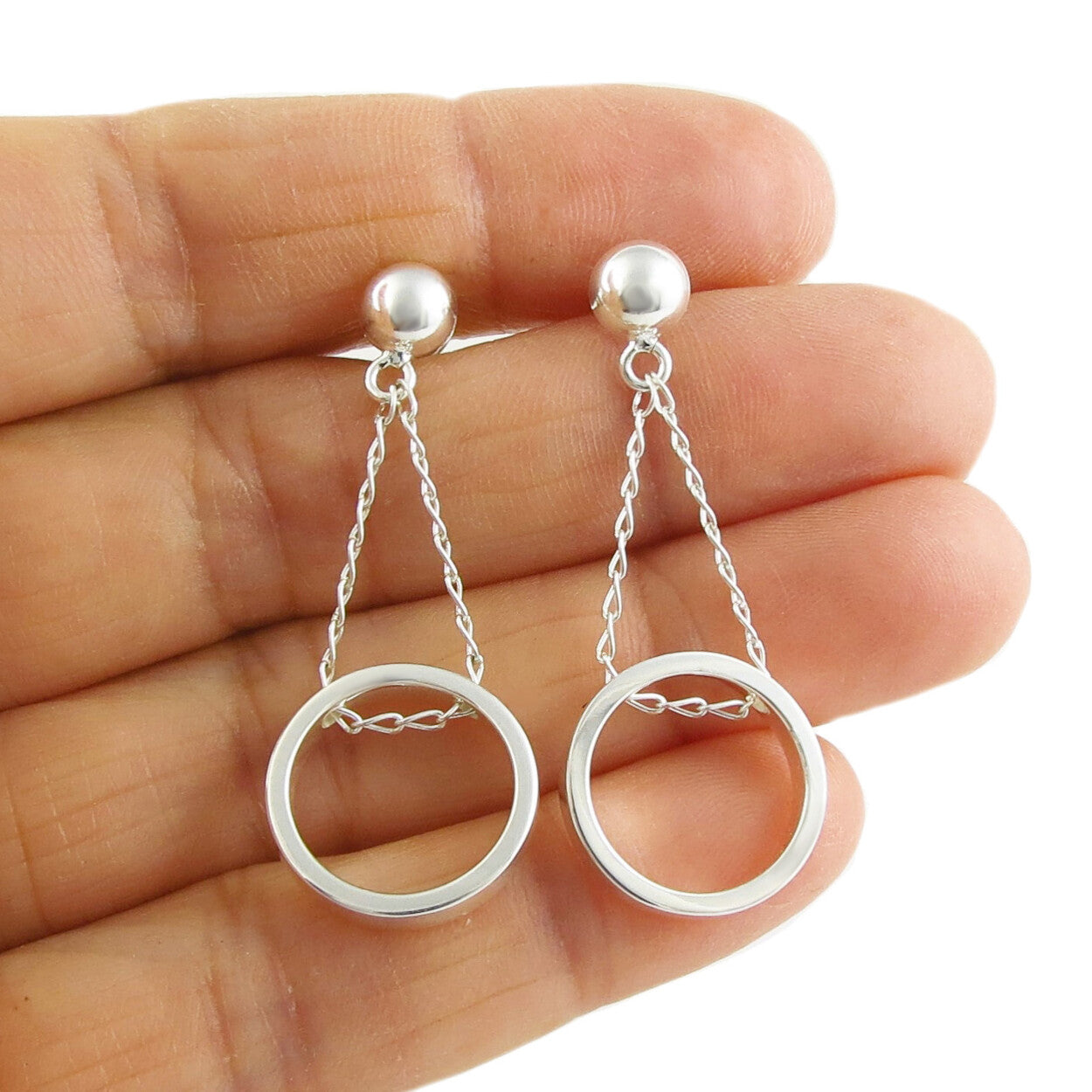 Sterling silver dangle on sale earrings