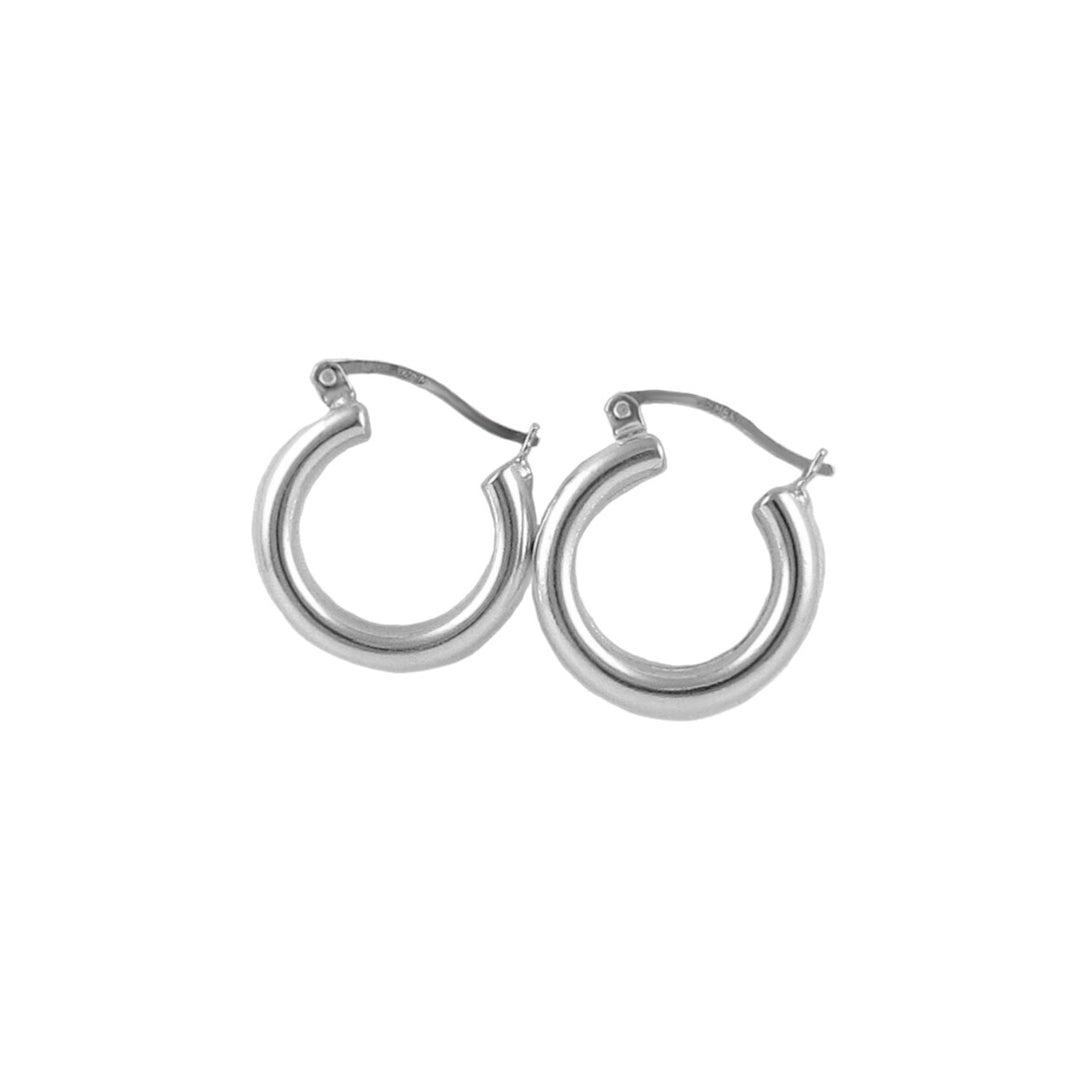 Sterling Silver Circle Hoop Earrings