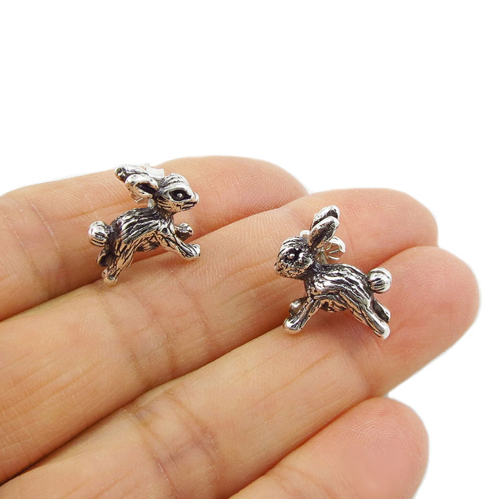 Sterling Silver Bunny Rabbit Earrings