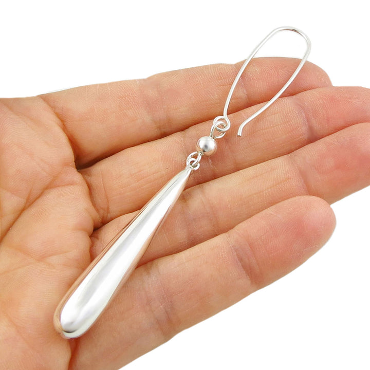 Long Sterling Silver Threader Drop Earrings