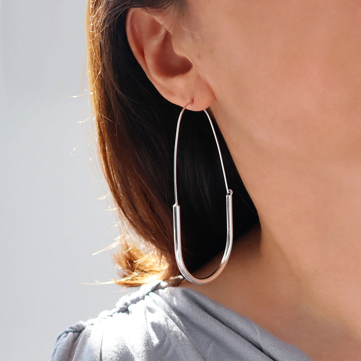 Sterling Silver Hoops Large