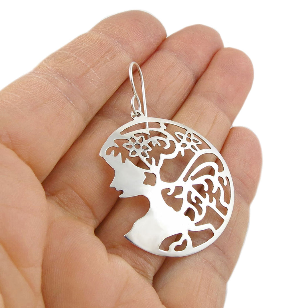 Silver Mother Nature Earrings