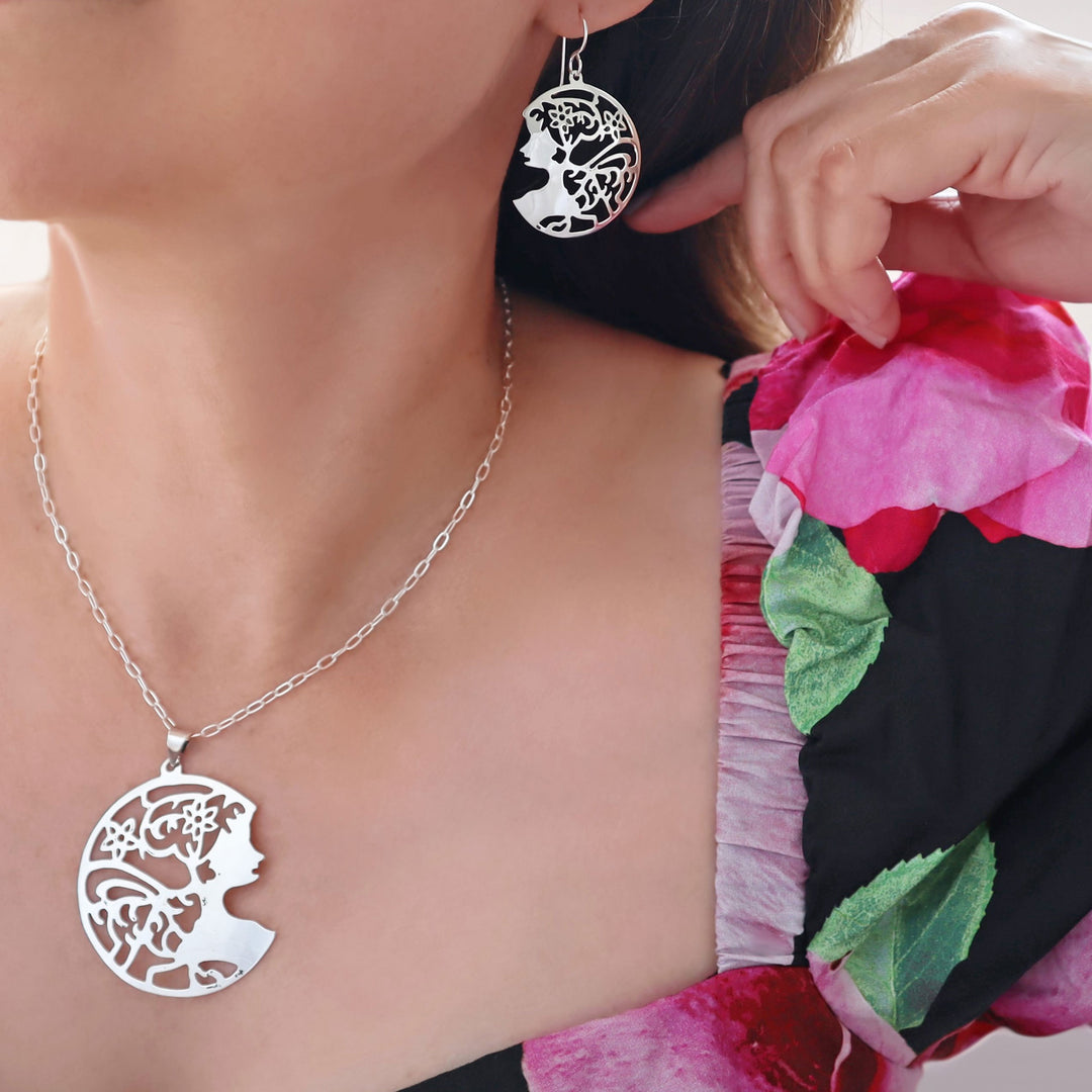 Silver Mother Nature Earrings