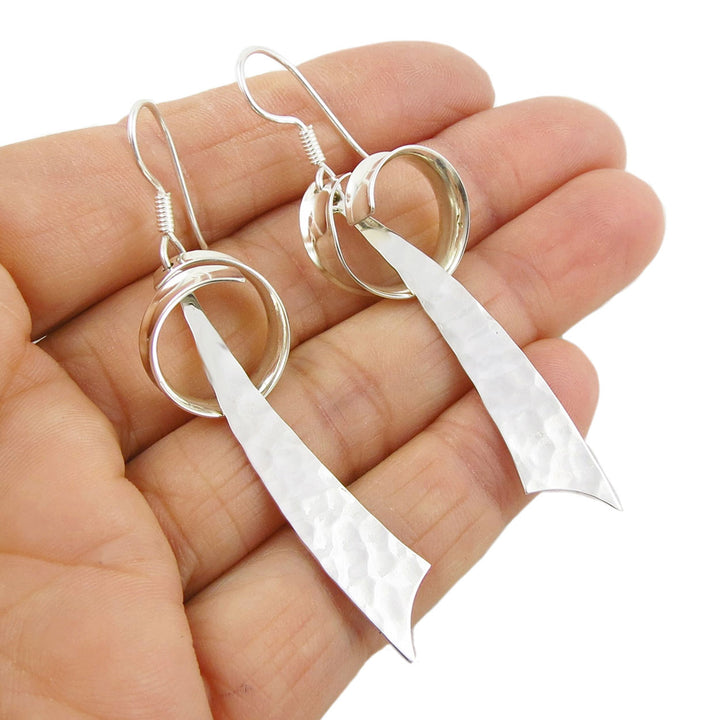 Sterling Silver Ringlet Drop Earrings