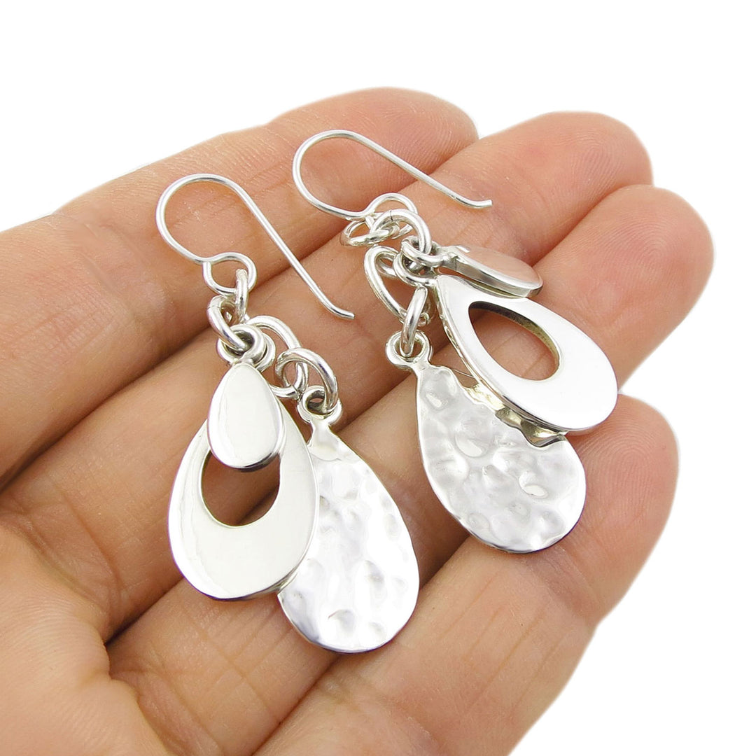 Silver Luxe Drop Earrings