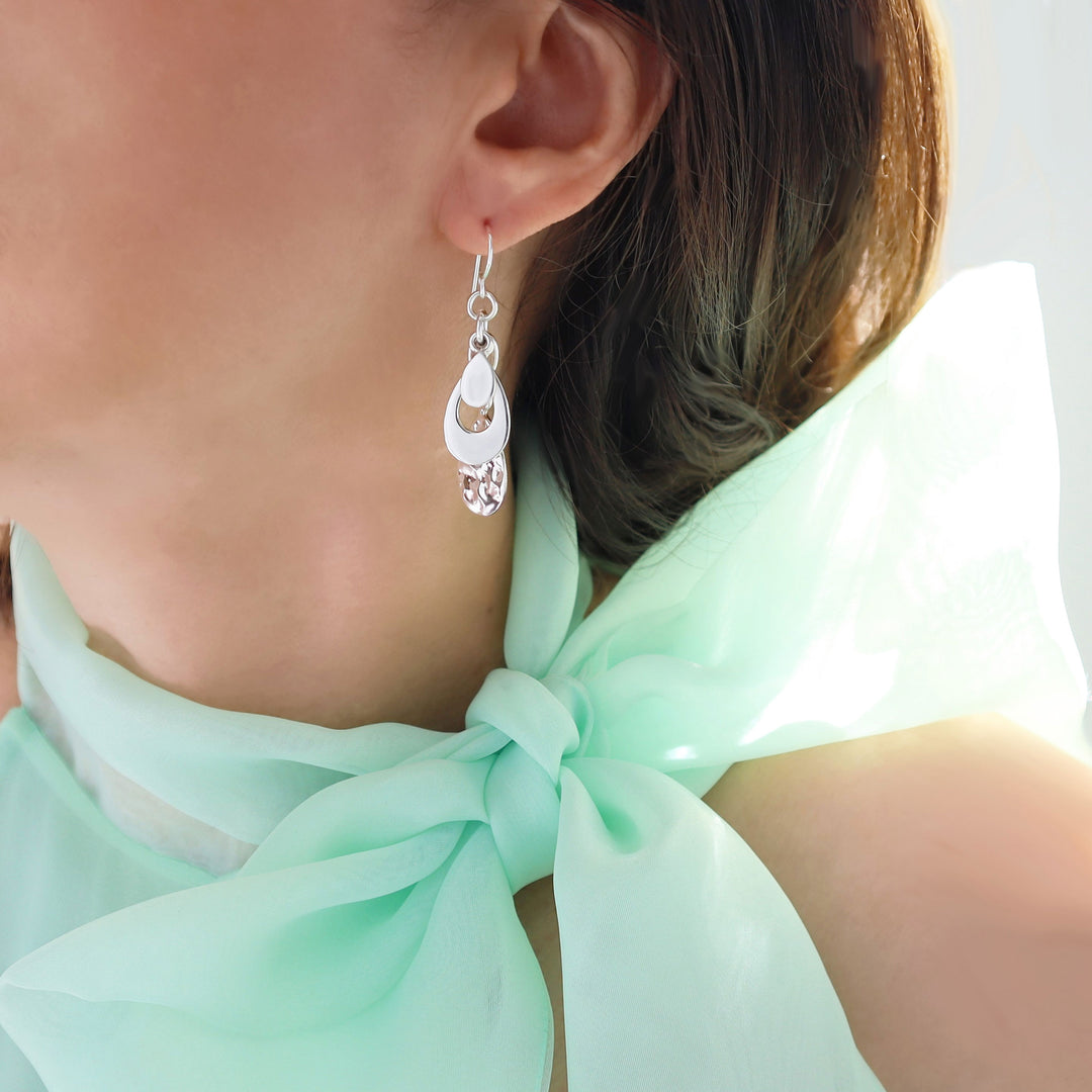Silver Luxe Drop Earrings