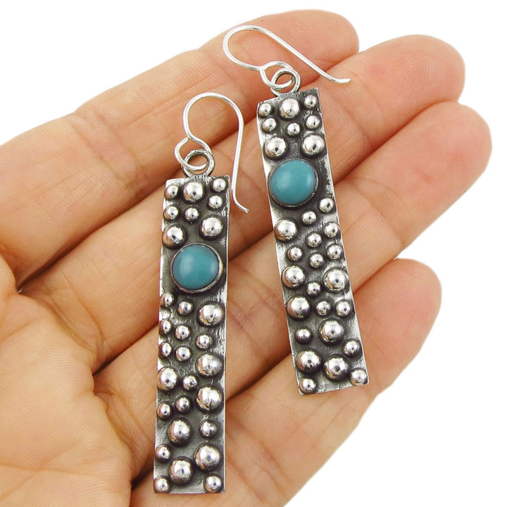 Pebble Drop Earrings in 925 Silver