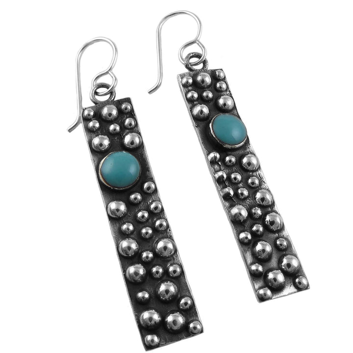 Pebble Drop Earrings in 925 Silver