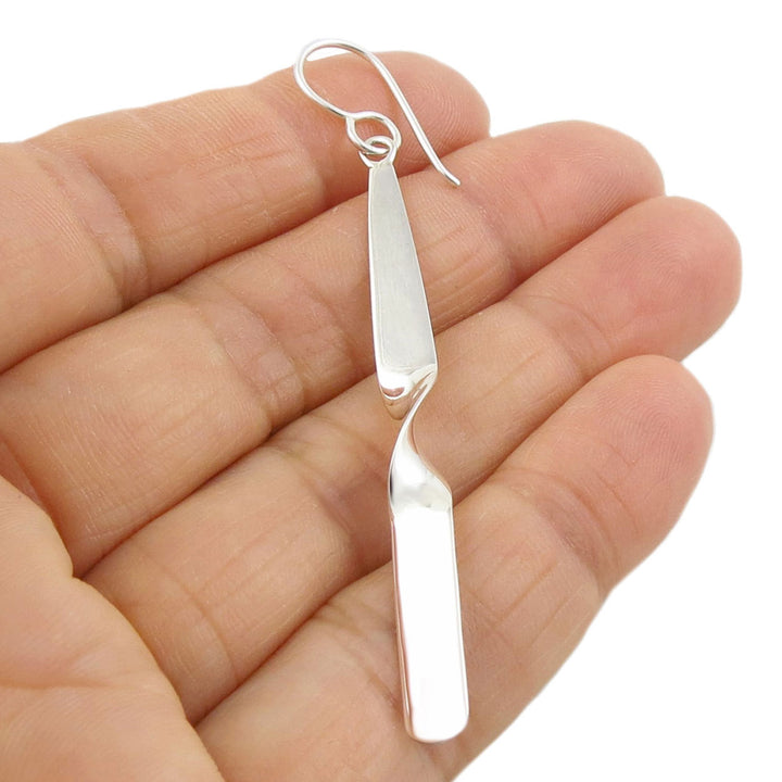 Drop Earrings in Sterling Silver