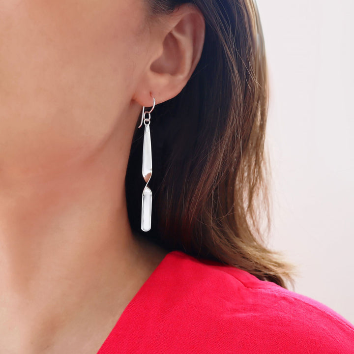 Drop Earrings in Sterling Silver