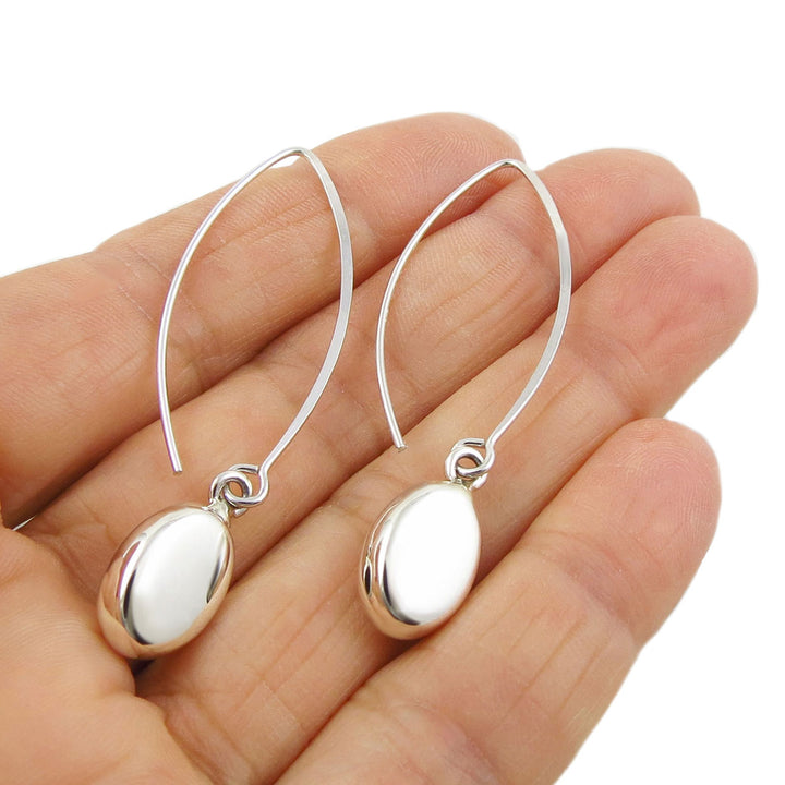 Sterling Silver Pull Through Earrings